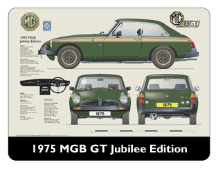 MGB GT Jubilee Edition 1975 Mouse Mat